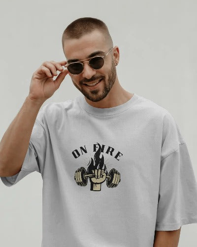 ON FIRE GYM TSHIRT